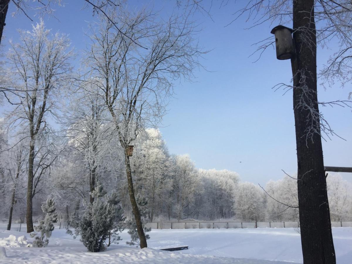 Namelis Prie Sirvintos Upes Su Pirtimi Villa Exterior foto