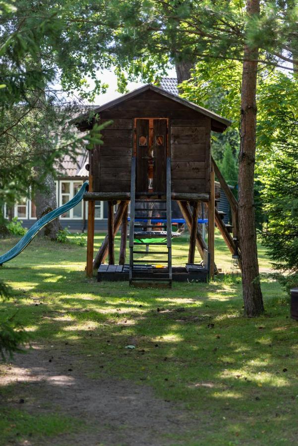 Namelis Prie Sirvintos Upes Su Pirtimi Villa Exterior foto